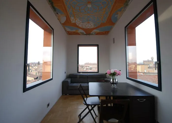 Lägenhet Appartamento Con Altana Panoramica A 2 Min Dalle Due Torri